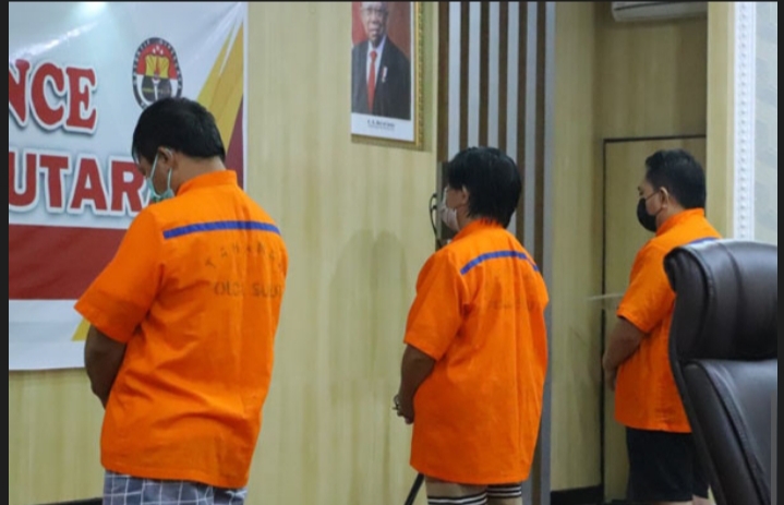 3 Tersangka Korupsi 61 M dana COVID 19 di Minut
