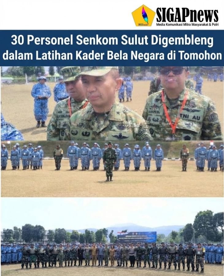 30 Personel Senkom Sulut Digembleng dalam Latihan Kader Bela Negara di Tomohon