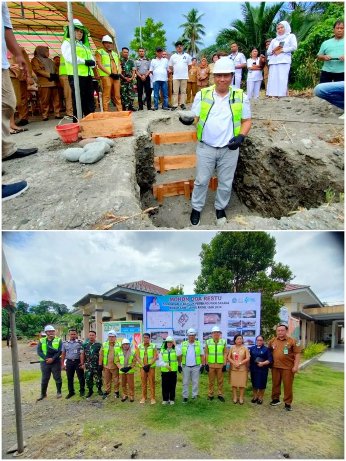 Albert Huppy Wounde Lakukan Peletakan Batu Pertama Pembangunan RSU Liung Paduli