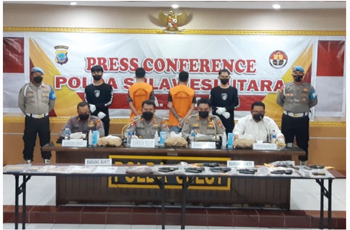 Polisi Amankan Dua Tersangka Penyeludupan Senjata Api ilegal Asal  Filipina ke Papua