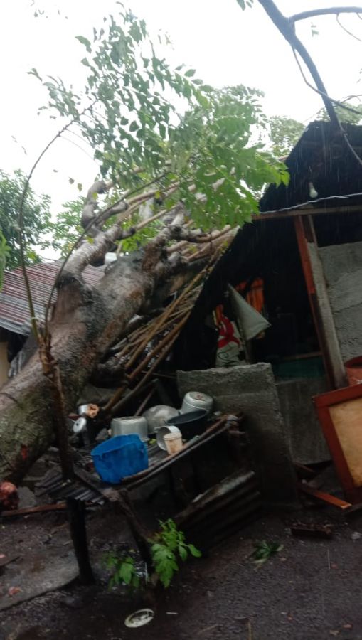 Angin Kencang Disertai Hujan Lebat, Tiga Rumah Rusak di Kota Bitung