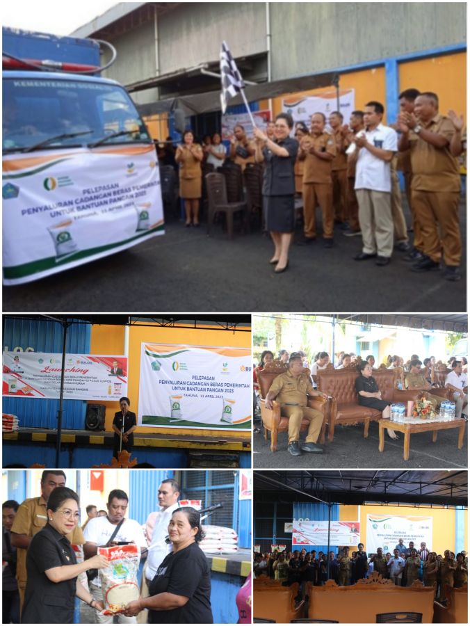 Bantuan Pangan Tahun 2023, Sangihe Kabupaten Pertama Launching Salurkan CBP
