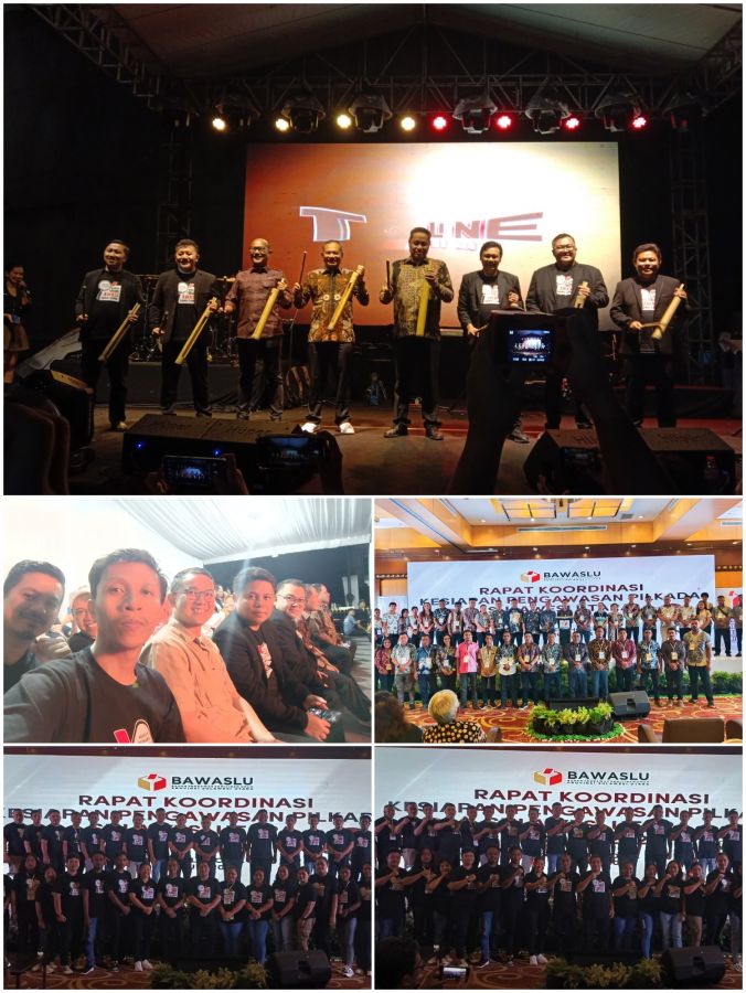 Bawaslu Sangihe Hadiri  Launching Tagline Mari Jo ! Torang Awasi Sama-sama