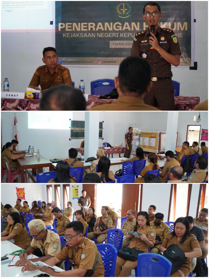 Berikan Dampak Positif, Kejaksaan Negeri Sangihe Adakan Penerangan Hukum di Desa Kuma