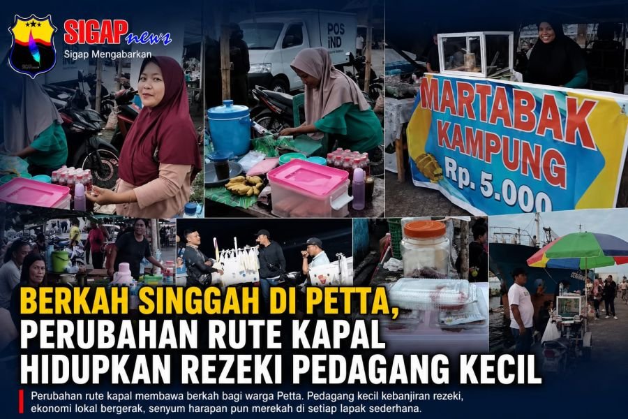Berkah Singgah di Petta, Perubahan Rute Kapal Hidupkan Rezeki Pedagang Kecil