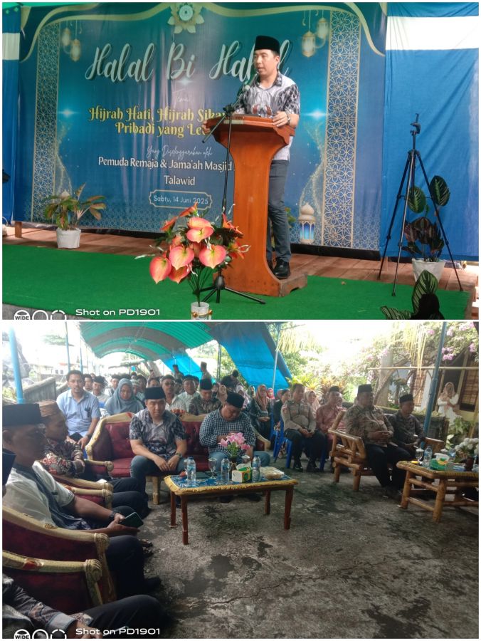 Bupati dan Wakil Bupati Sangihe Hadiri Halal Bihalal Remaja dan Pemuda Masjid Al-Falah Talawid