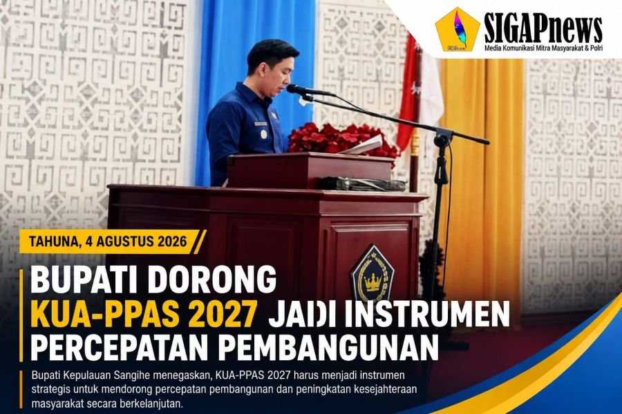 Bupati Dorong KUA-PPAS 2027 Jadi Instrumen Percepatan Pembangunan Sangihe