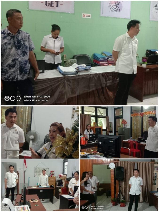 Bupati Kepulauan Sangihe Lakukan Sidak ke Sejumlah Ruangan Bagian di Sekretariat Daerah