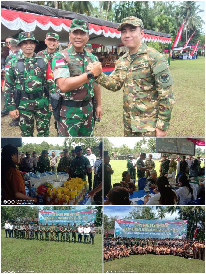 Bupati Michael Thungari Hadiri Penutupan TMMD Ke-124: Bukti Nyata Sinergi TNI dan Pemda Bangun Desa