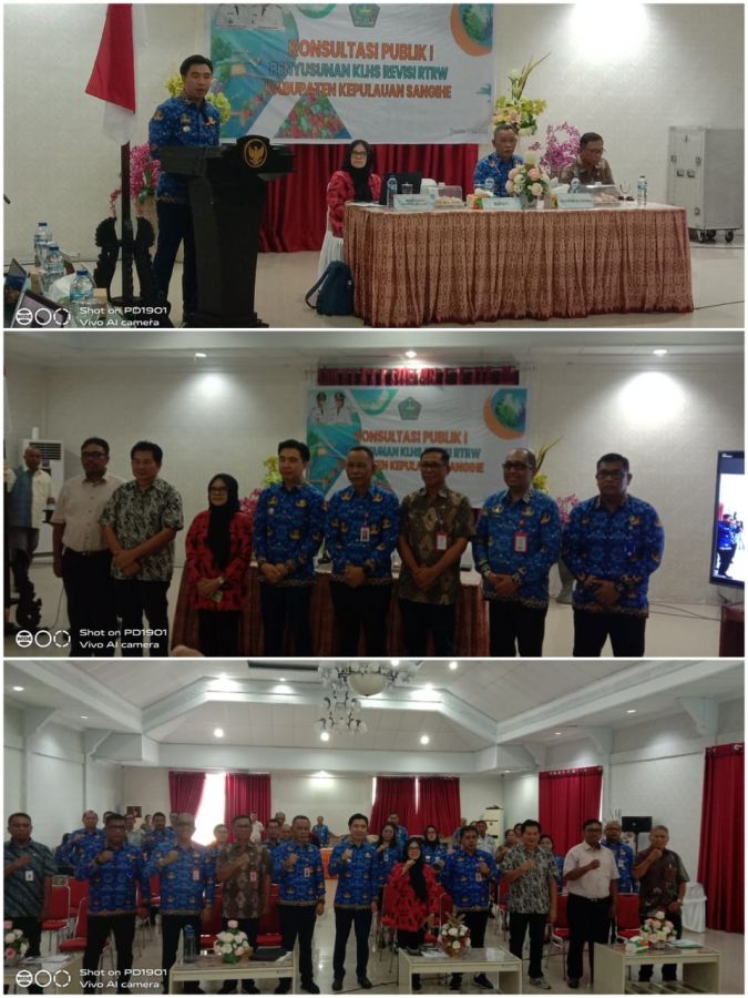 Bupati Sangihe Buka Konsultasi Publik I Penyusunan KLHS Revisi RTRW 2014–2034