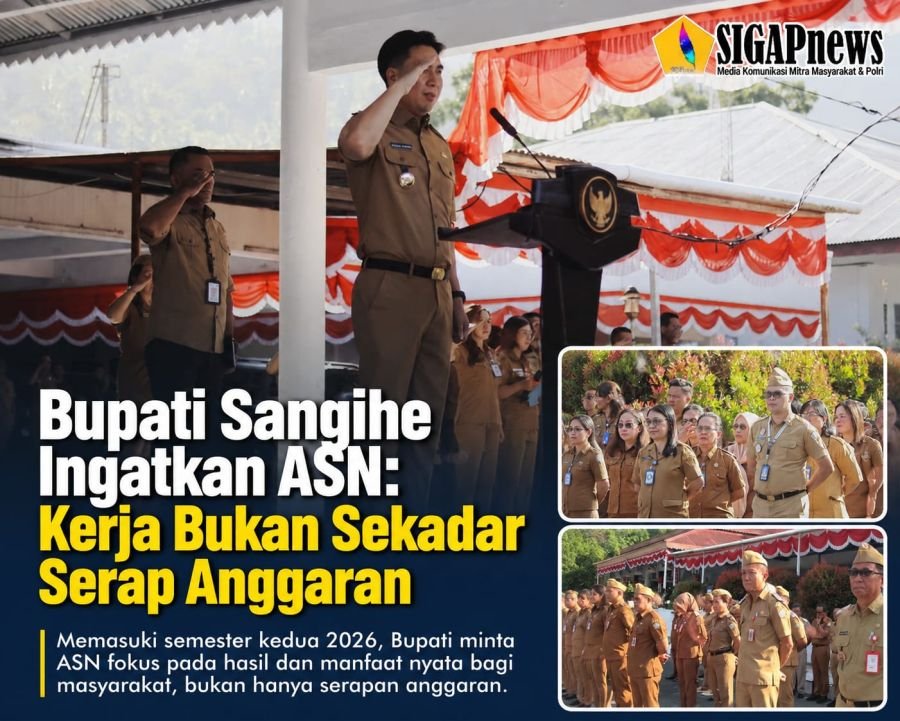 Bupati Sangihe Ingatkan ASN: Kerja Bukan Sekadar Serap Anggaran