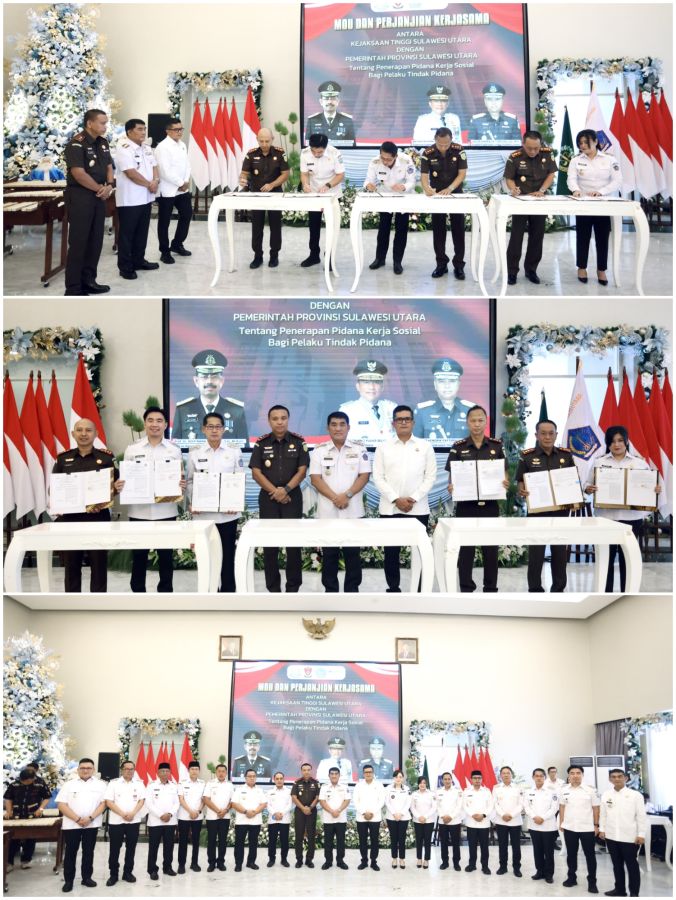 Bupati Sangihe Resmi Teken MoU–PKS dengan Kejati Sulut, Sinergi Penegakan Hukum Diperkuat