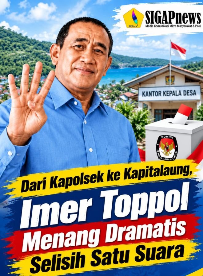 Dari Kapolsek ke Kapitalaung, Imer Toppol Menang Dramatis Selisih Satu Suara