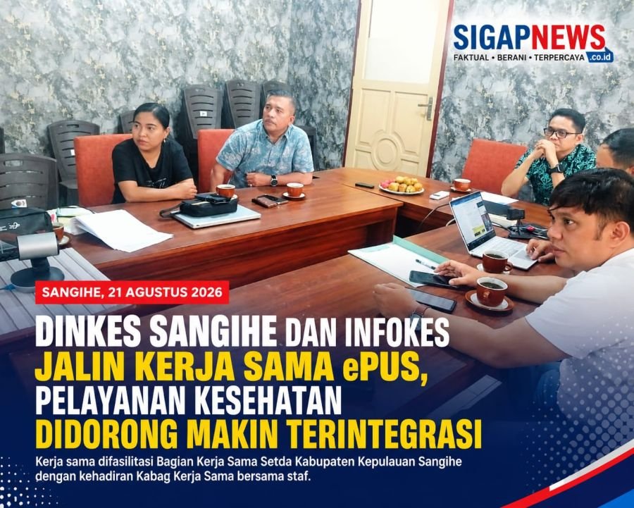 Dinkes Sangihe dan Infokes Jalin Kerja Sama ePus, Pelayanan Kesehatan Didorong Makin Terintegrasi