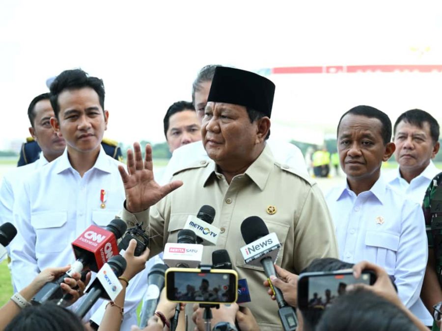 Disambut Wapres Gibran, Presiden Prabowo Tegaskan Suara Indonesia untuk Palestina