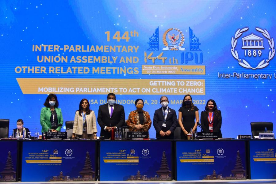 Ditengah Sidang IPU, Puan Sampaikan Duka Atas Jatuhnya Pesawat di China.