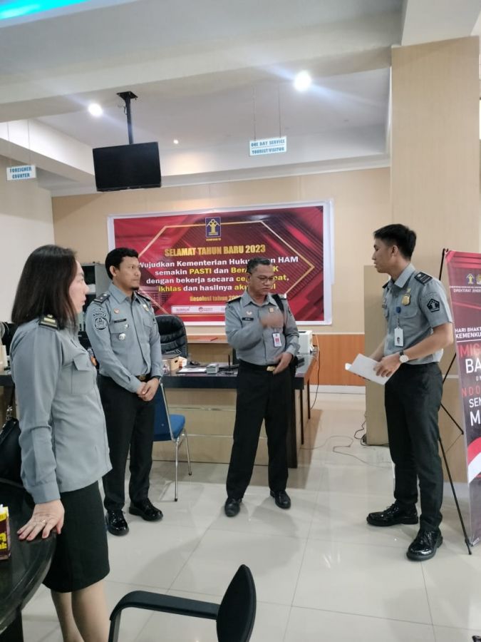 Divyankumham Kanwil Kemenkumham Sulut Monev IPK IKM dI Kanim Bitung