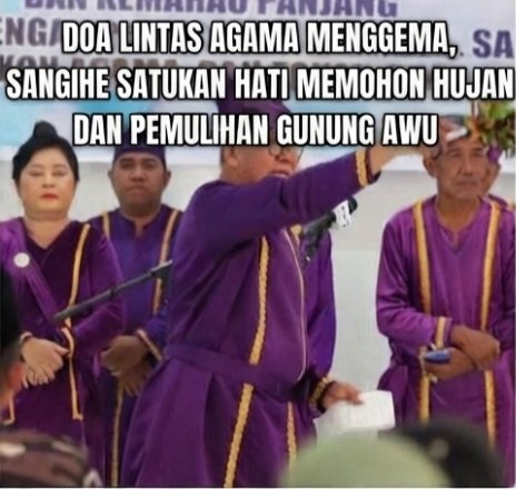 Doa Lintas Agama Menggema, Sangihe Satukan Hati Memohon Hujan dan Pemulihan Gunung Awu