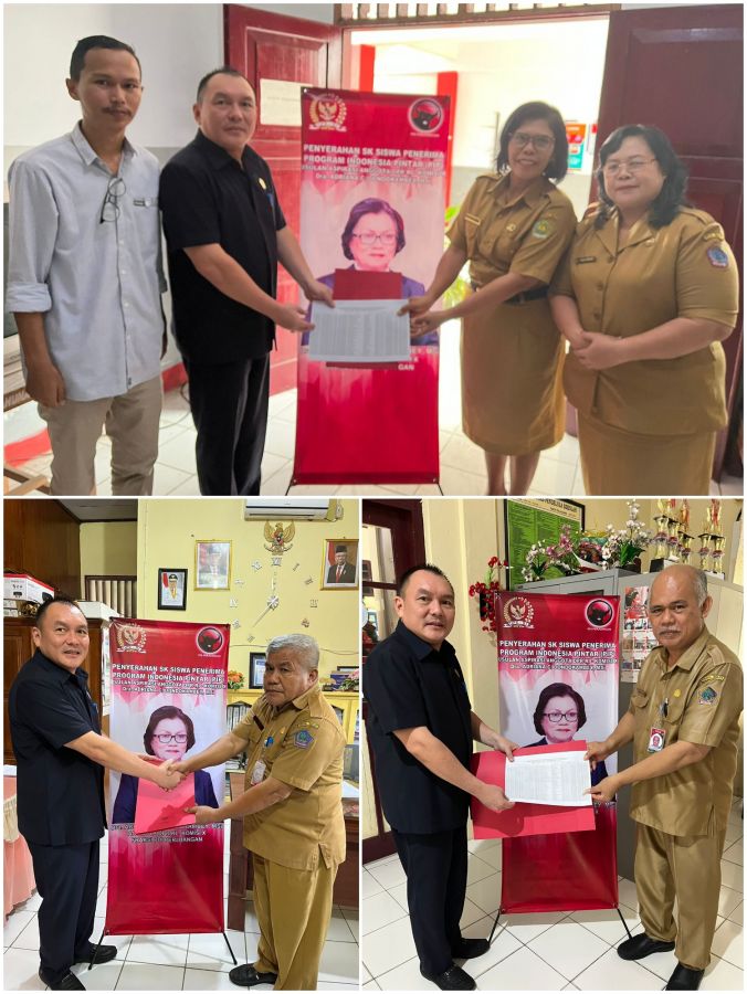 Ferdy Sondakh Serahkan PIP ke 2.452 Siswa di Kabupaten Kepulauan Sangihe