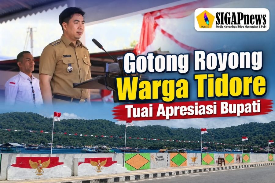 Gotong Royong Warga Tidore Tuai Apresiasi Bupati