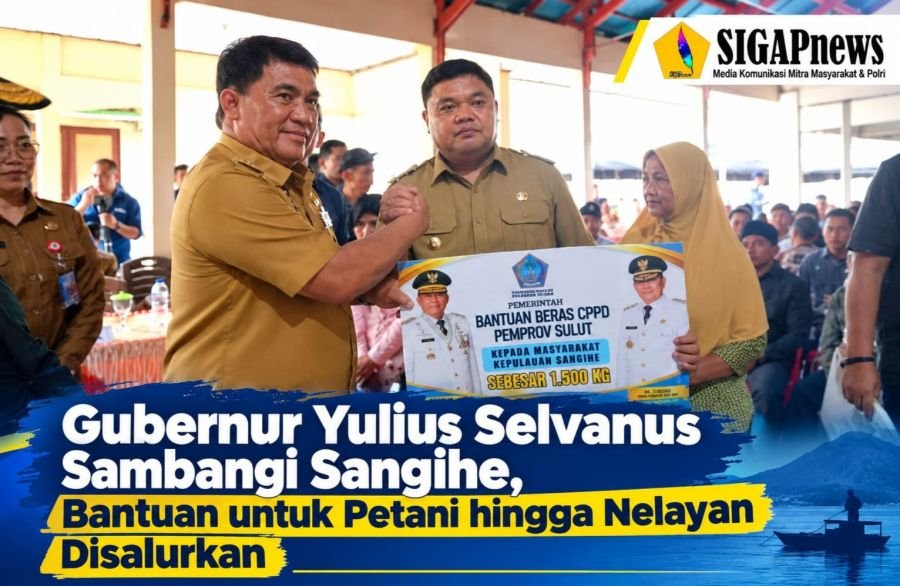 Gubernur Yulius Selvanus Sambangi Sangihe, Bantuan untuk Petani hingga Nelayan Disalurkan