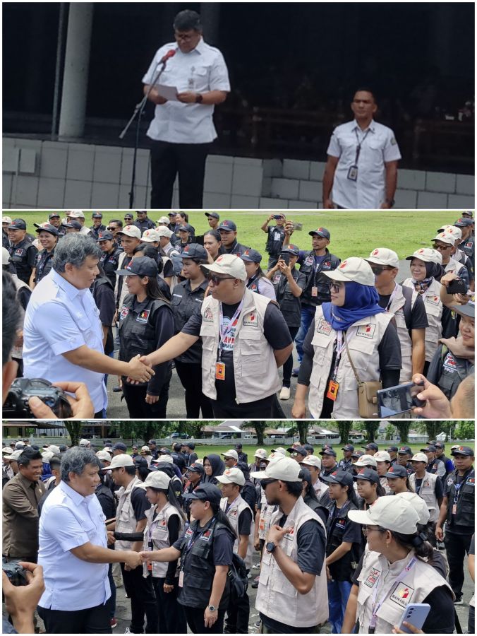 Hadiri Apel Siaga, Ini Pesan Penjabat Bupati Sangihe Pada Pengawas Pemilu