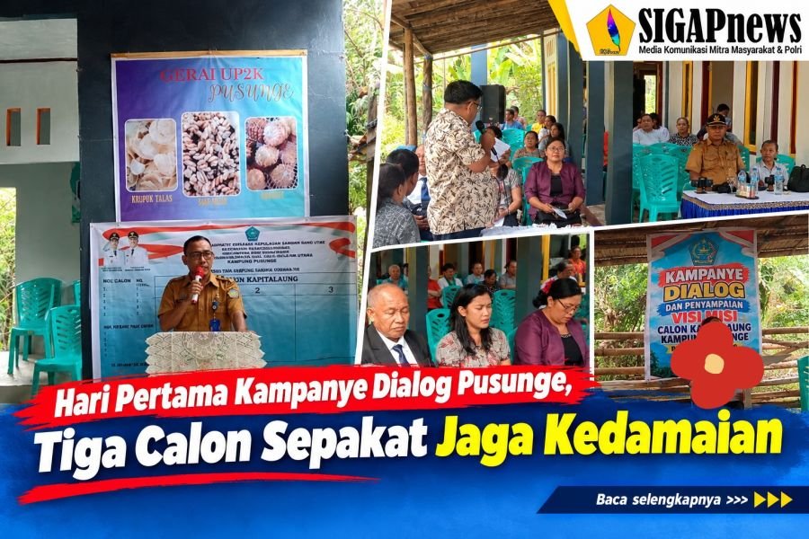 Hari Pertama Kampanye Dialog Pusunge, Tiga Calon Sepakat Jaga Kedamaian