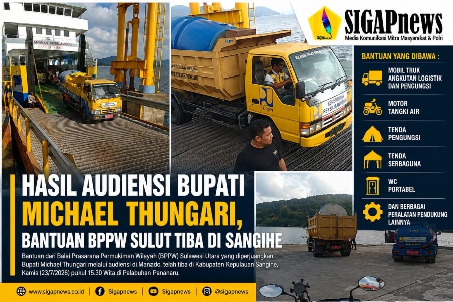 Hasil Audiensi Bupati Michael Thungari, Bantuan BPPW Sulut Tiba di Sangihe