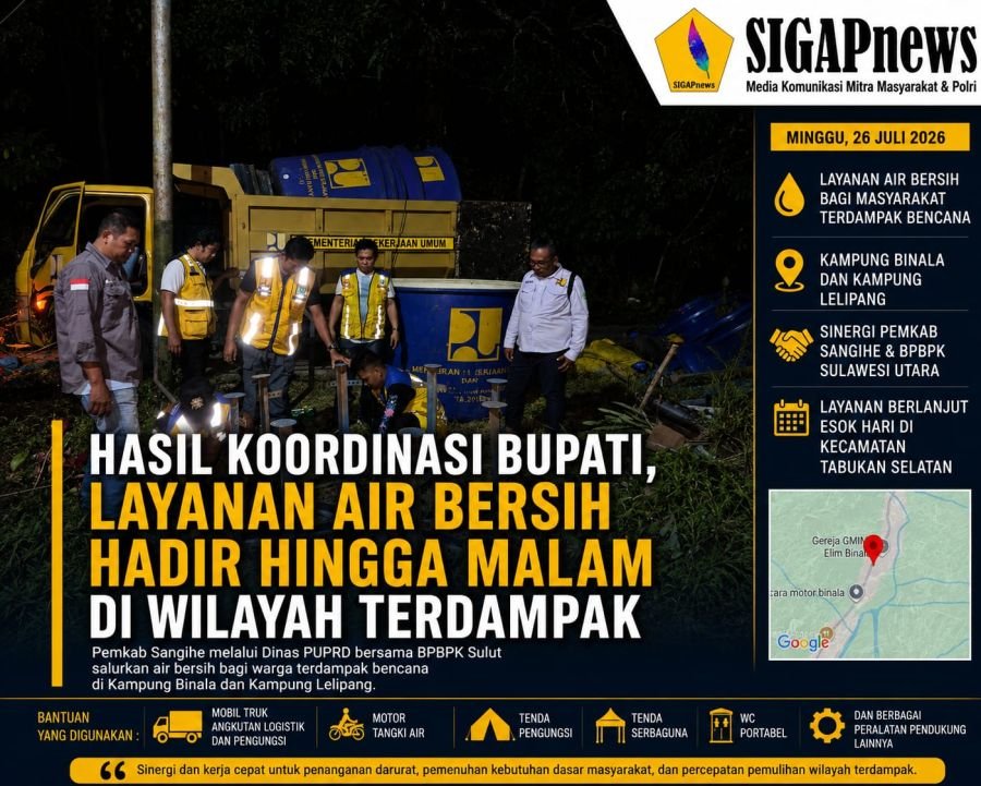 Hasil Koordinasi Bupati, Layanan Air Bersih Hadir Hingga Malam di Wilayah Terdampak