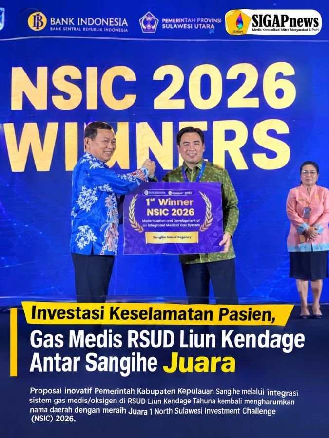 Investasi Keselamatan Pasien, Gas Medis RSUD Liun Kendage Antar Sangihe Juara
