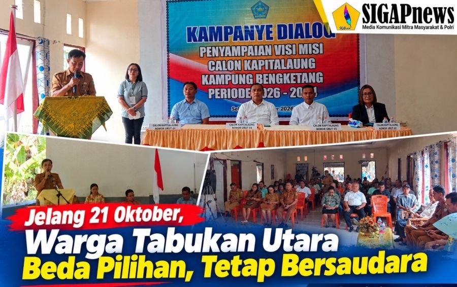 Jelang 21 Oktober, Warga Tabukan Utara Beda Pilihan, Tetap Bersaudara