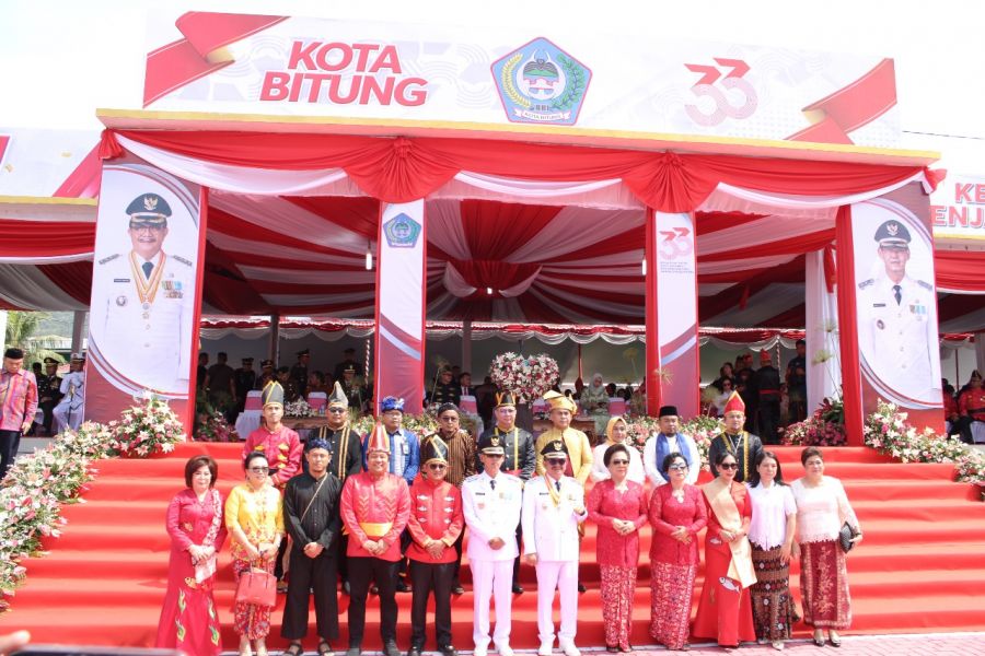 Kanim Bitung Hadiri Upacara  HUT Kota Bitung yg ke 33