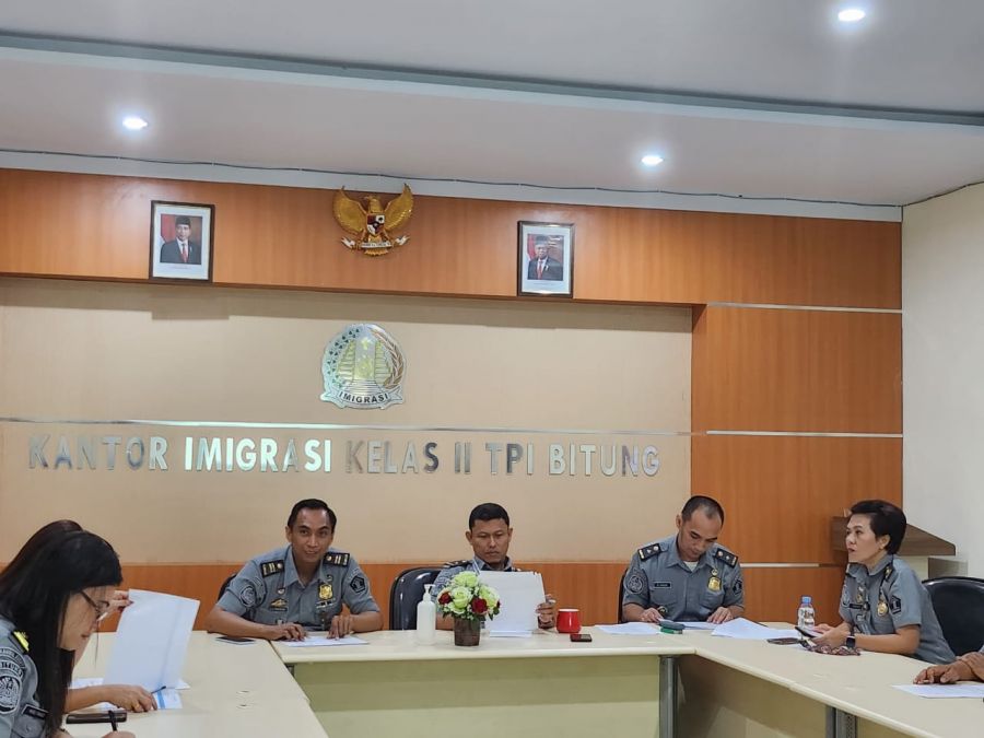 Kanim Kelas II TPI Bitung Laksanakan Kegiatan Rapat Anggaran.