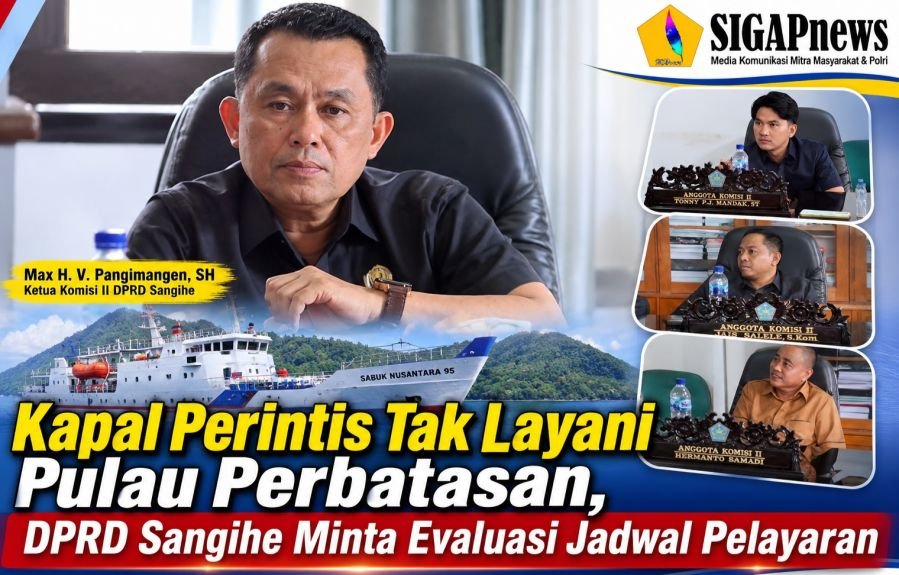 Kapal Perintis Tak Layani Pulau Perbatasan, DPRD Sangihe Minta Evaluasi Jadwal Pelayaran