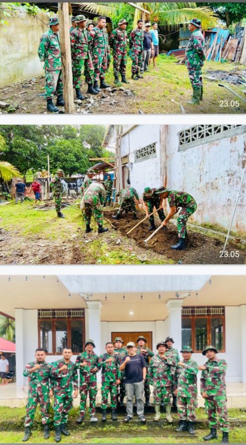Karya Bakti TNI di Gereja Santa Ana, Cermin Kasih yang Menghidupkan Persaudaraan