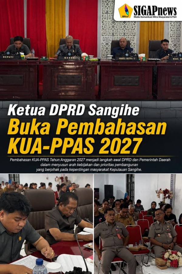 Ketua DPRD Sangihe Buka Pembahasan KUA-PPAS 2027