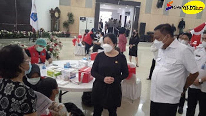 Kunker DPR RI ke Sulut, Puan Maharani Tinjau Langsung Lokasi Vaksinasi Covid-19