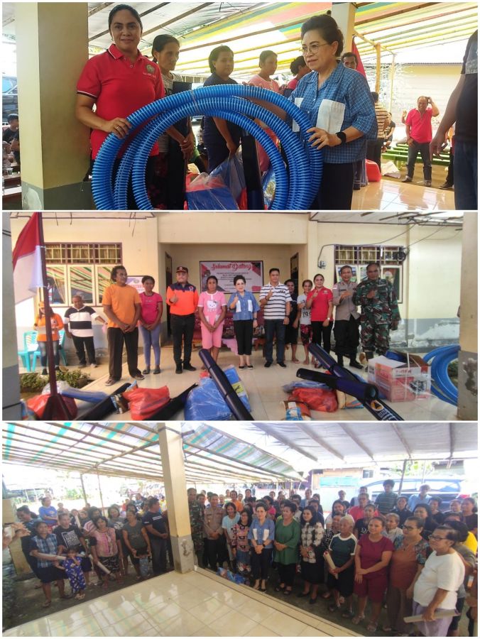 Mendapat Perhatian Pemprov Sulut, Pj. Bupati Serahkan Bantuan Kepada 5 Orang Perwakilan