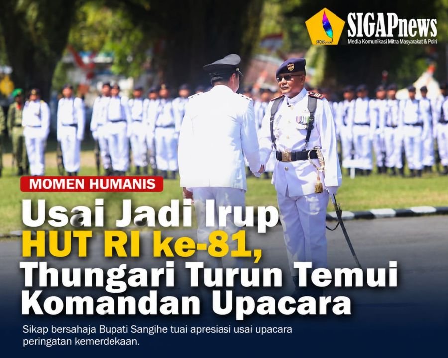 Momen Humanis Usai Jadi Irup HUT RI ke-81, Thungari Turun Temui Komandan Upacara