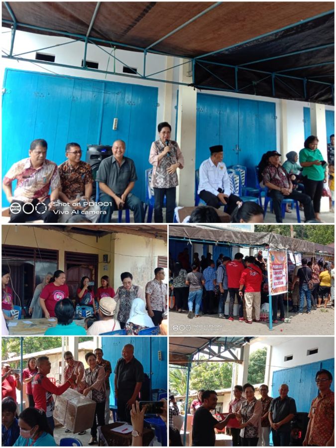 Mudahkan Kebutuhan Masyarakat, Pemda Sangihe Gelar Pasar Murah dan Pengobatan Gratis