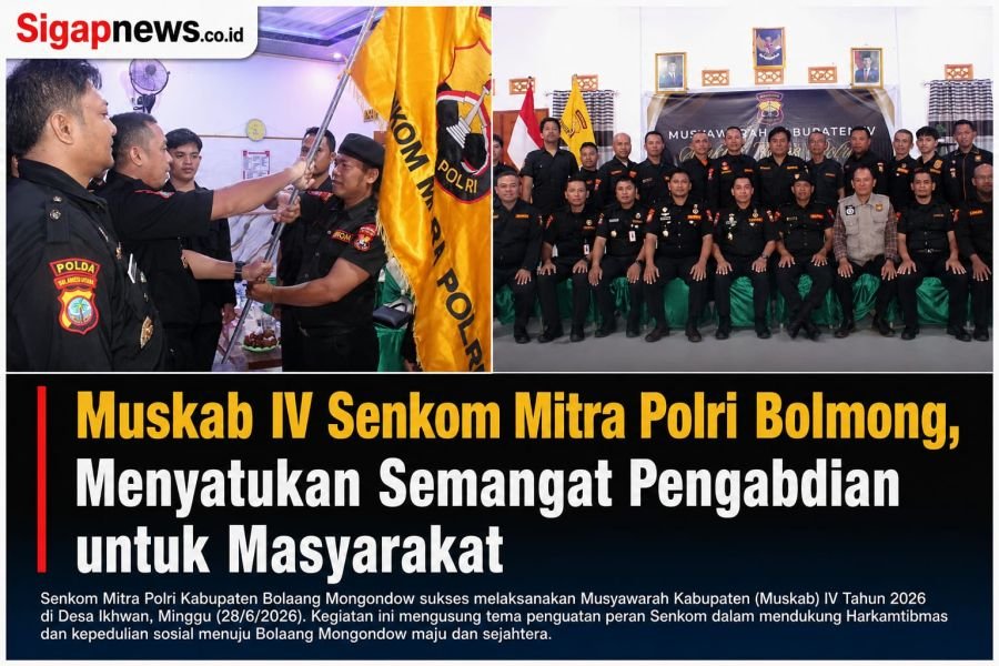 Muskab IV Senkom Mitra Polri Bolmong, Menyatukan Semangat Pengabdian untuk Masyarakat