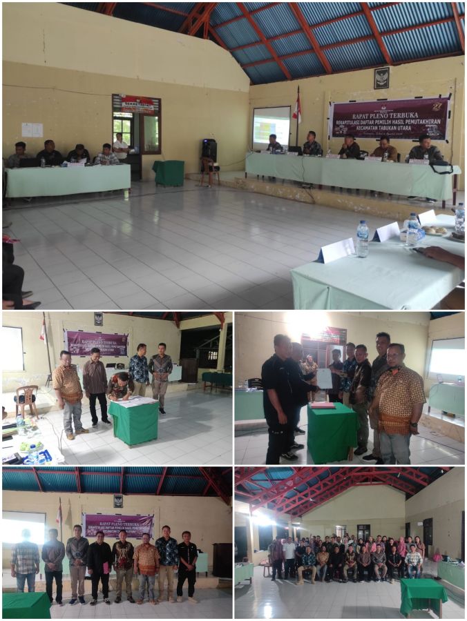 Panwascam Tabukan Utara Hadiri Rapat Pleno DPHP Tingkat Kecamatan