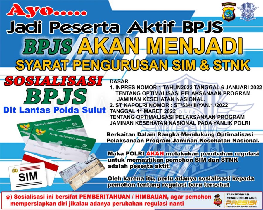 Pemegang BPJS Aktif akan Menjadi Syarat Pengurusan SIM dan STNK