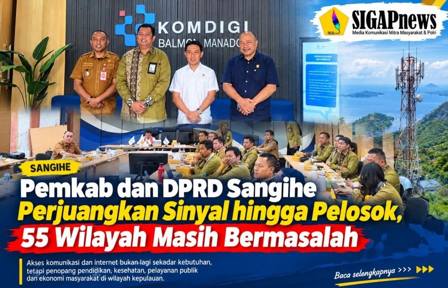 Pemkab dan DPRD Sangihe Perjuangkan Sinyal hingga Pelosok, 55 Wilayah Masih Bermasalah