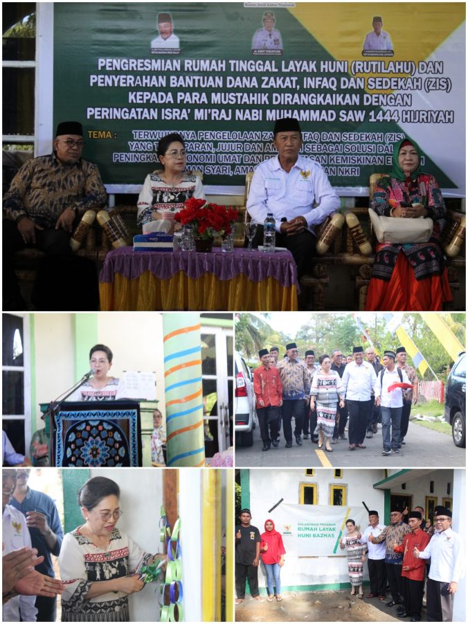 Penjabat Bupati Resmikan Rutilahu Bantuan Baznas Sulut
