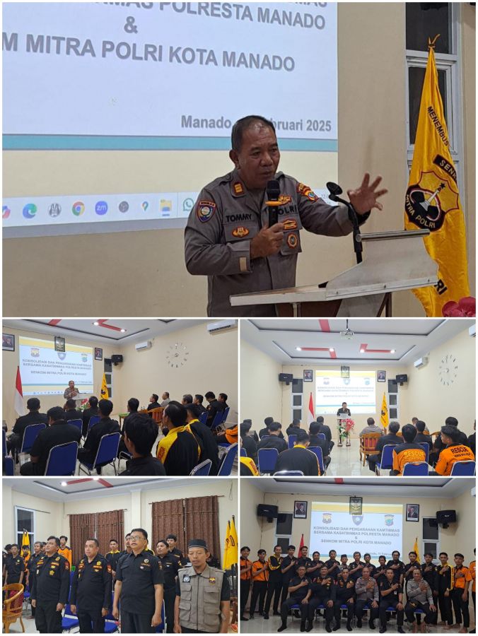 Perkuat Sinergi Keamanan, Senkom Mitra Polri dan Polresta Manado Gelar Konsolidasi Kamtibmas