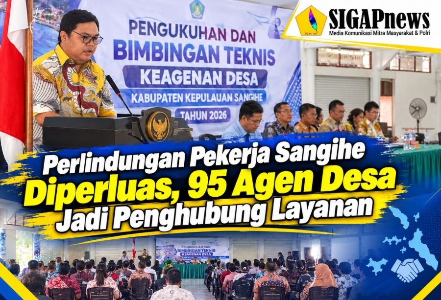 Perlindungan Pekerja Sangihe Diperluas, 95 Agen Desa Jadi Penghubung Layanan
