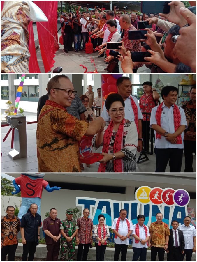 Pj. Bupati Dampingi Gubernur Sulut Resmikan Waterpark dan Sport Center