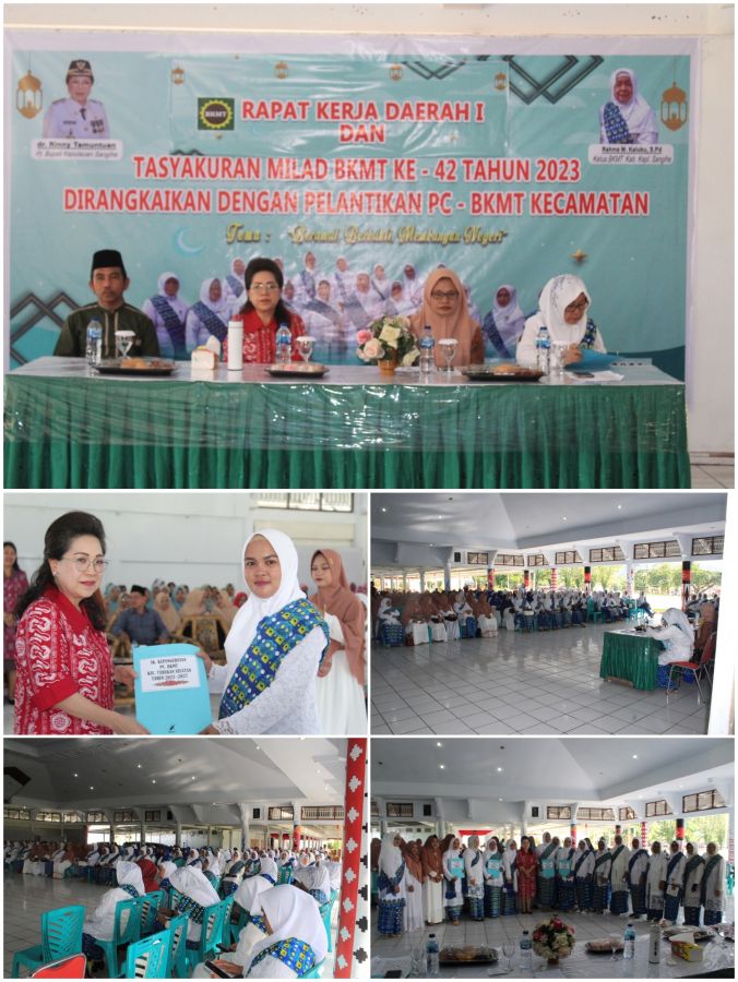 Pj. Bupati Sangihe Hadiri Acara Tasyakuran Milad BKMT ke-42 Tahun 2023
