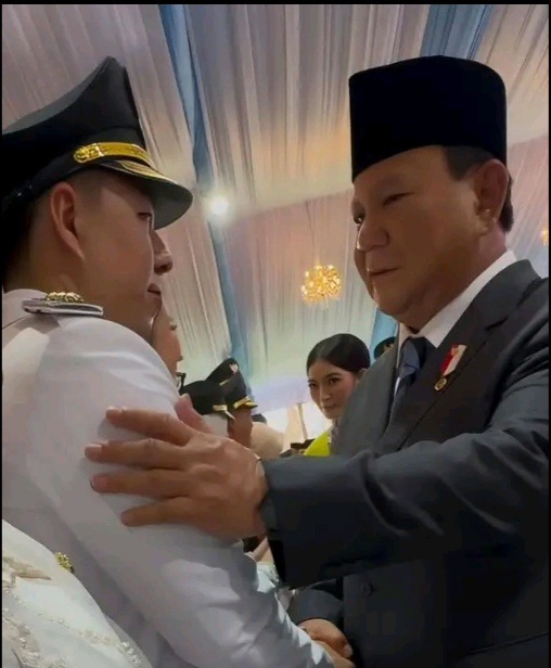 Presiden Prabowo Beri Selamat Kepada Bupati  Sangihe Usai Pelantikan di Istana Negara